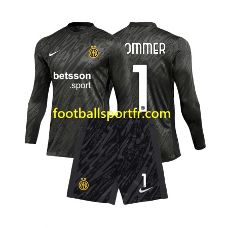 Tenue Inter Milan Yann Sommer 1 Gardien Enfant Troisieme 2024-2025 Maillot de Foot ML